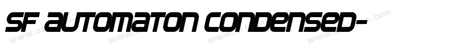 SF Automaton Condensed字体转换